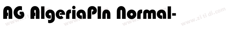 AG AlgeriaPln Normal字体转换
